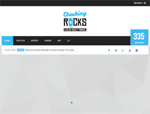 Tablet Screenshot of chuckingrocks.com